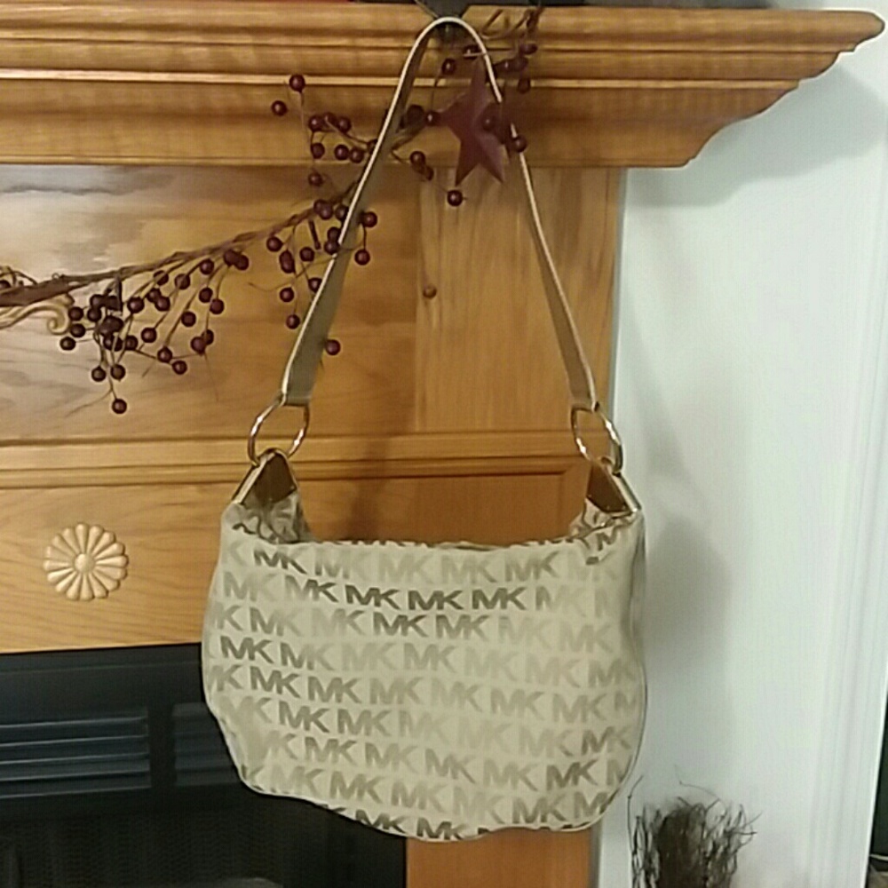 Authentic Michael Kors tan purse